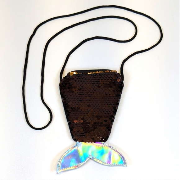 🎃 Mermaid Tail Flip-Sequin Crossbody Purse Small - Picture 2 of 9